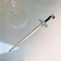 Thumbnail for Ancient Style Crystal Pendant Sword Hair Fork Hair Pin - ArtGalleryZen