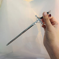 Thumbnail for Ancient Style Crystal Pendant Sword Hair Fork Hair Pin