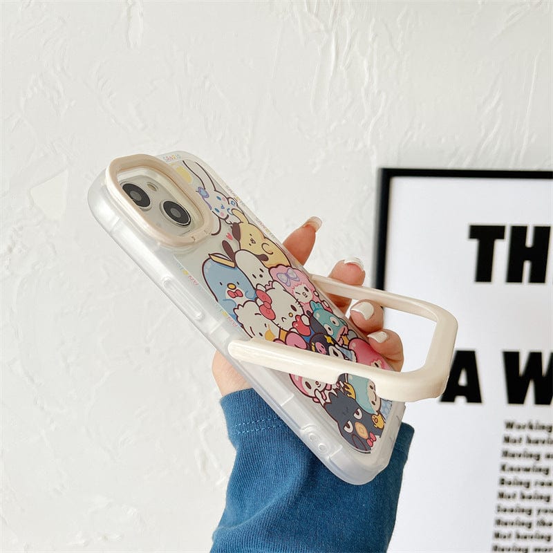 Anime Kawaii Dual Stand Sanrio iPhone Case - ArtGalleryZen