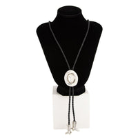 Thumbnail for Antique Gold Silver Tone Cowboy Hat Boots Charm PU String Y Necklace - ArtGalleryZen