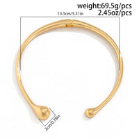 Thumbnail for Asymmetric Gold Silver Tone Waterdrop Collar Necklace - ArtGalleryZen