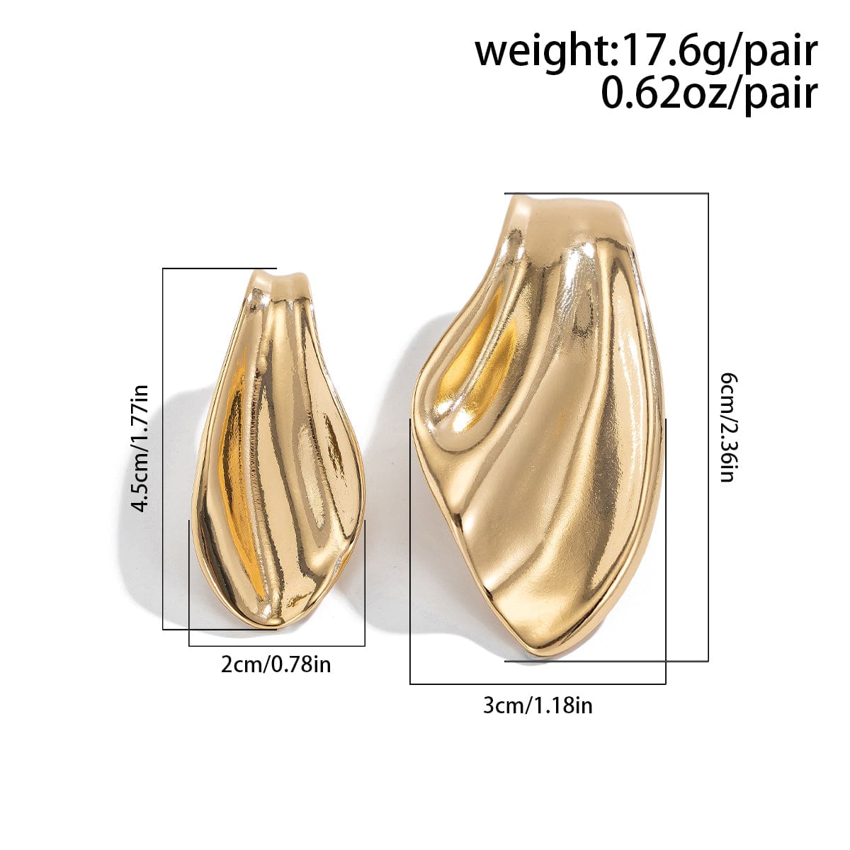 Asymmetric Irregular Waterdrop Earrings - ArtGalleryZen