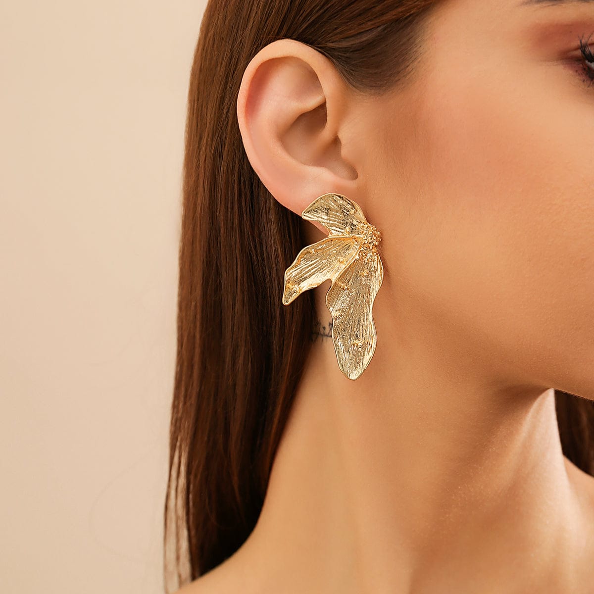 Attractive Gold Silver Plated Butterfly Wings Earrings - ArtGalleryZen