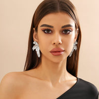 Thumbnail for Attractive Gold Silver Plated Butterfly Wings Earrings - ArtGalleryZen