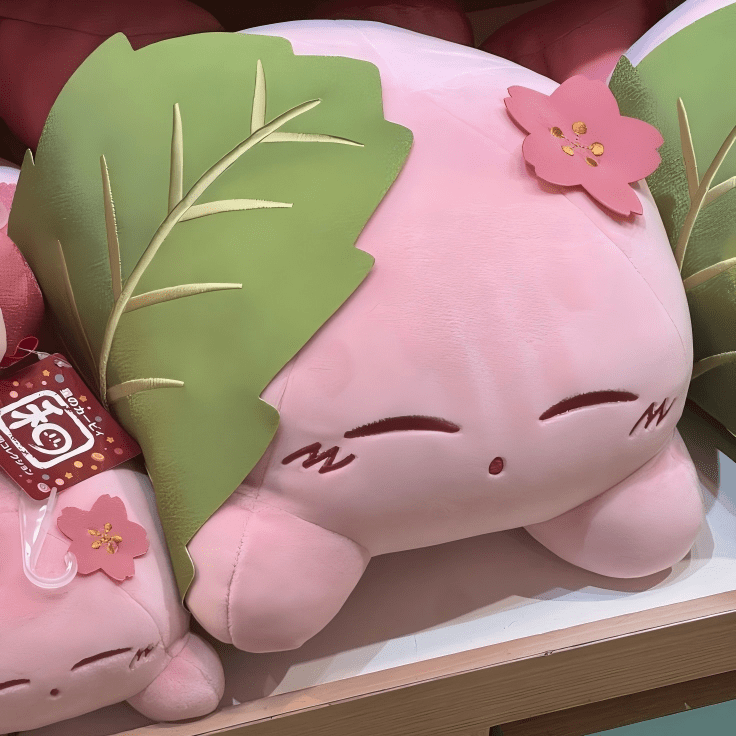 Authentic Cute Kirby Sakura Mochi Plush Doll - ArtGalleryZen