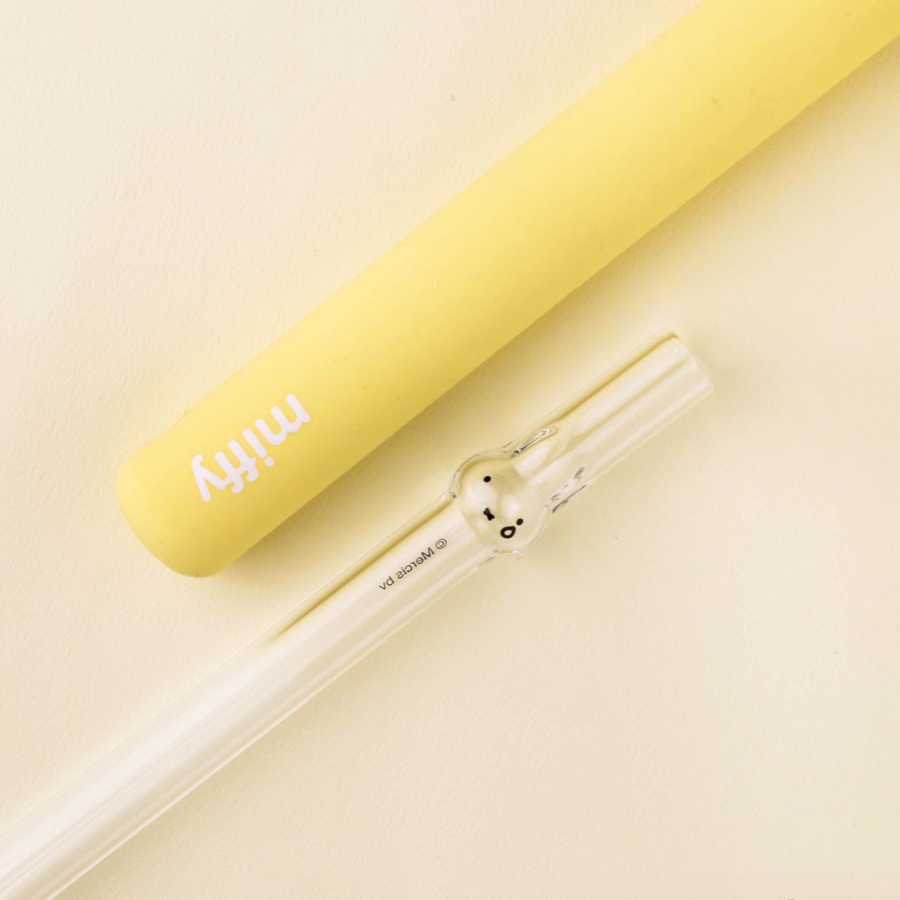 Authentic Goodglas Miffy Handmade Glass Straw - ArtGalleryZen