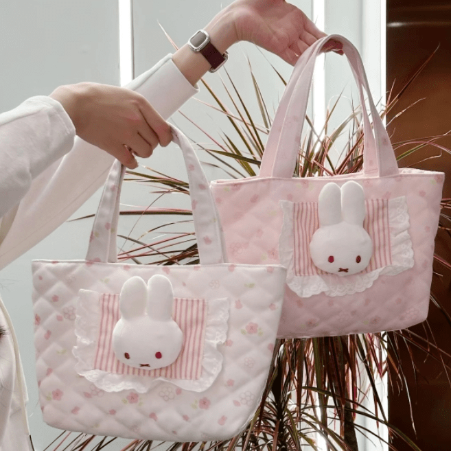 Authentic Kawaii Miffy Lace Tote Bag - ArtGalleryZen