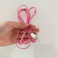 Thumbnail for Authentic Korean AEAE Polka Dot Wired USB - C Earphones - ArtGalleryZen