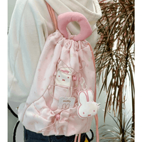 Thumbnail for Authentic Miffy Cherry Blossoms Drawstring Backpack - ArtGalleryZen