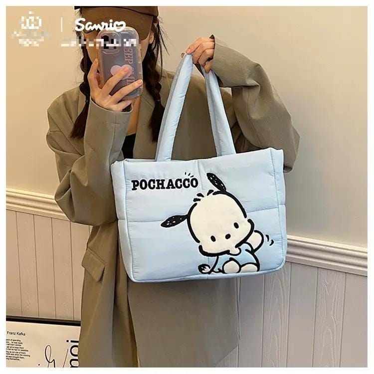 Authentic Sanrio Characters Down-filled Fabric Tote Bag - ArtGalleryZen