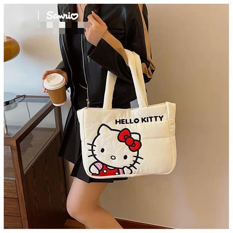 Authentic Sanrio Characters Down-filled Fabric Tote Bag - ArtGalleryZen