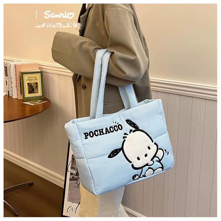 Authentic Sanrio Characters Down-filled Fabric Tote Bag - ArtGalleryZen