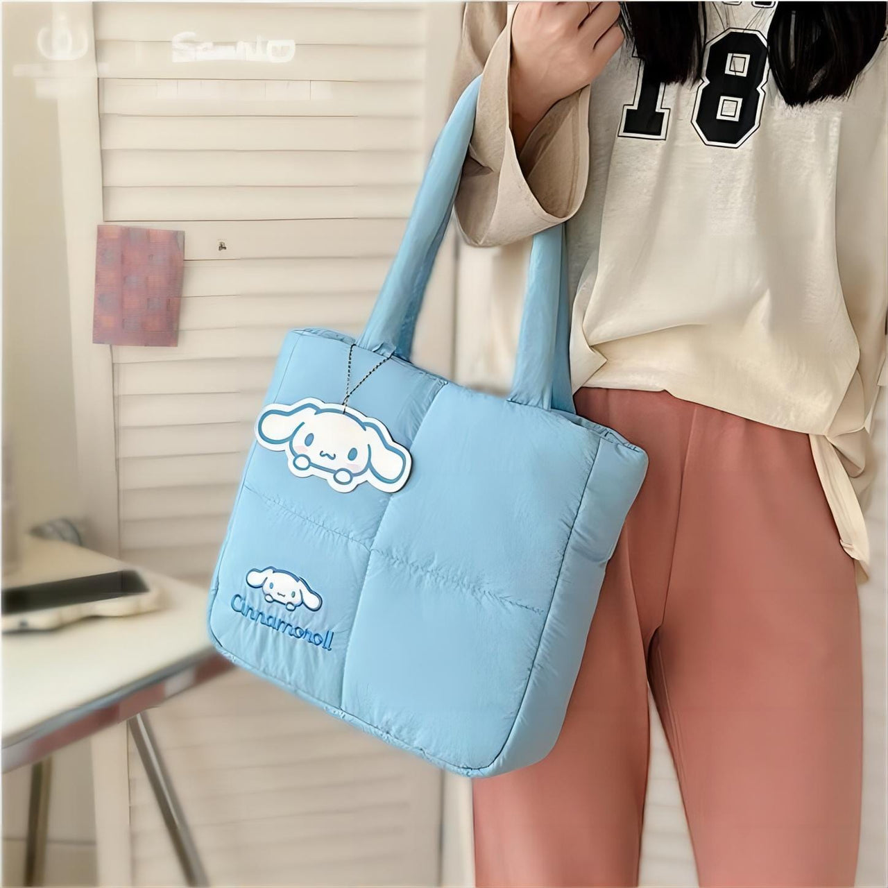 Authentic Sanrio Down-filled Fabric Tote Bag - ArtGalleryZen