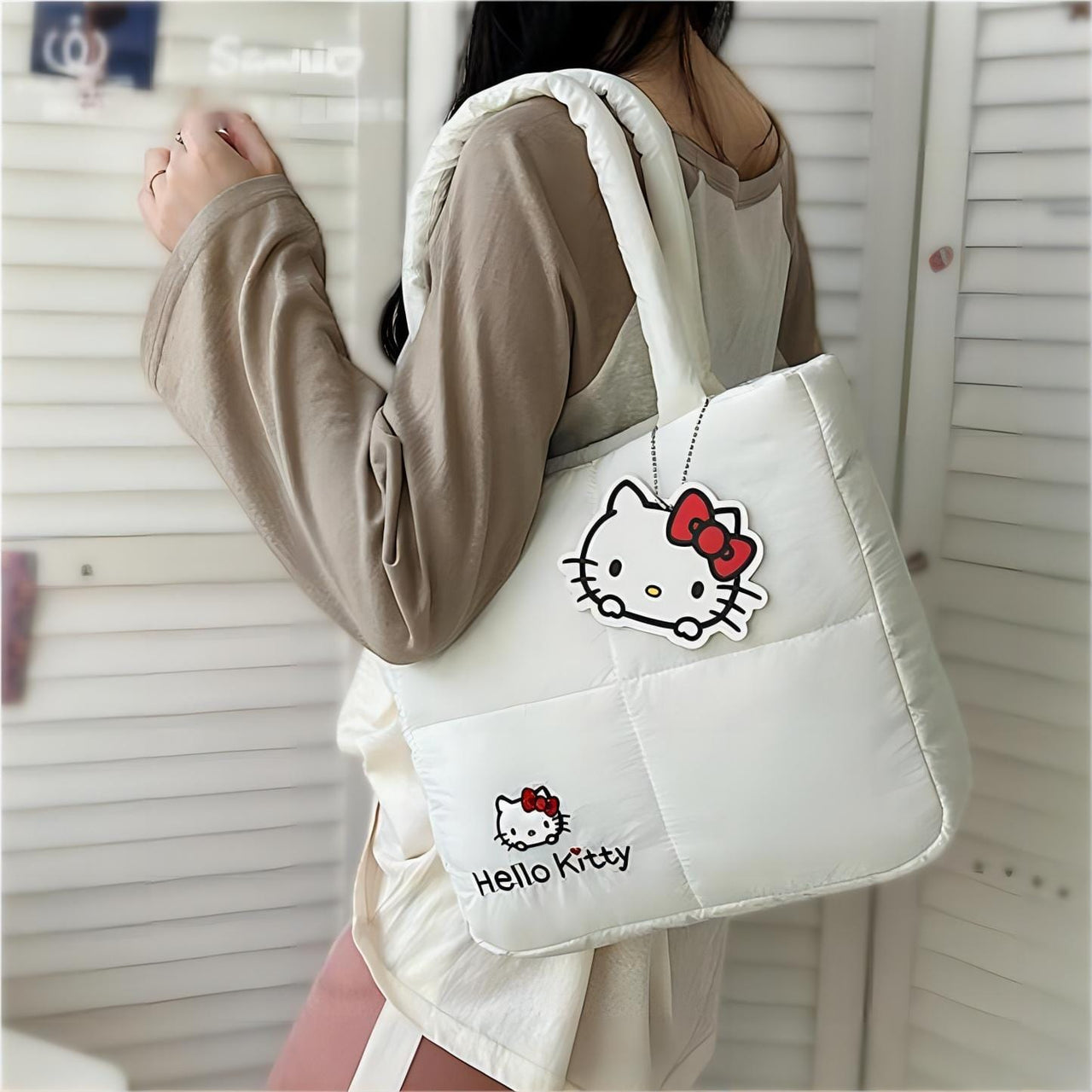 Authentic Sanrio Down-filled Fabric Tote Bag - ArtGalleryZen