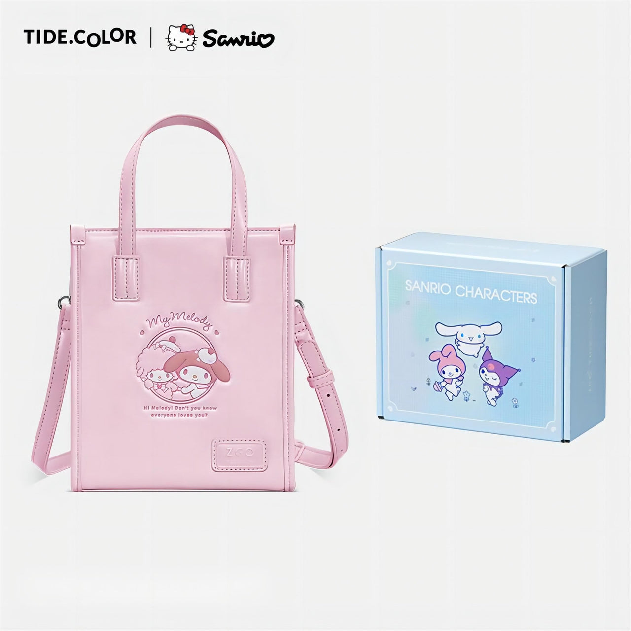 Authentic Sanrio PU Leather Crossbody Tote Bag - ArtGalleryZen