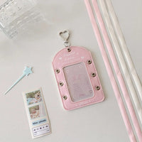 Thumbnail for Ballet Style Ribbon Bowknot Kpop Keychain Photocard Holder - ArtGalleryZen