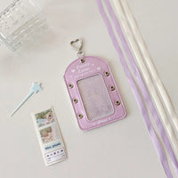 Thumbnail for Ballet Style Ribbon Bowknot Kpop Keychain Photocard Holder - ArtGalleryZen