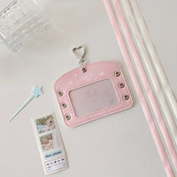 Thumbnail for Ballet Style Ribbon Bowknot Kpop Keychain Photocard Holder - ArtGalleryZen