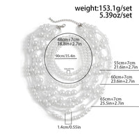 Thumbnail for Baroque 2Pcs Chunky Pearl Chain Necklace Set - ArtGalleryZen