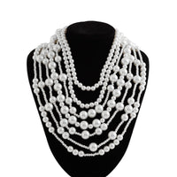 Thumbnail for Baroque 2Pcs Chunky Pearl Chain Necklace Set