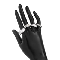 Thumbnail for Baroque 4pcs Gold Silver Tone Pearl Inlaid Ring Set - ArtGalleryZen