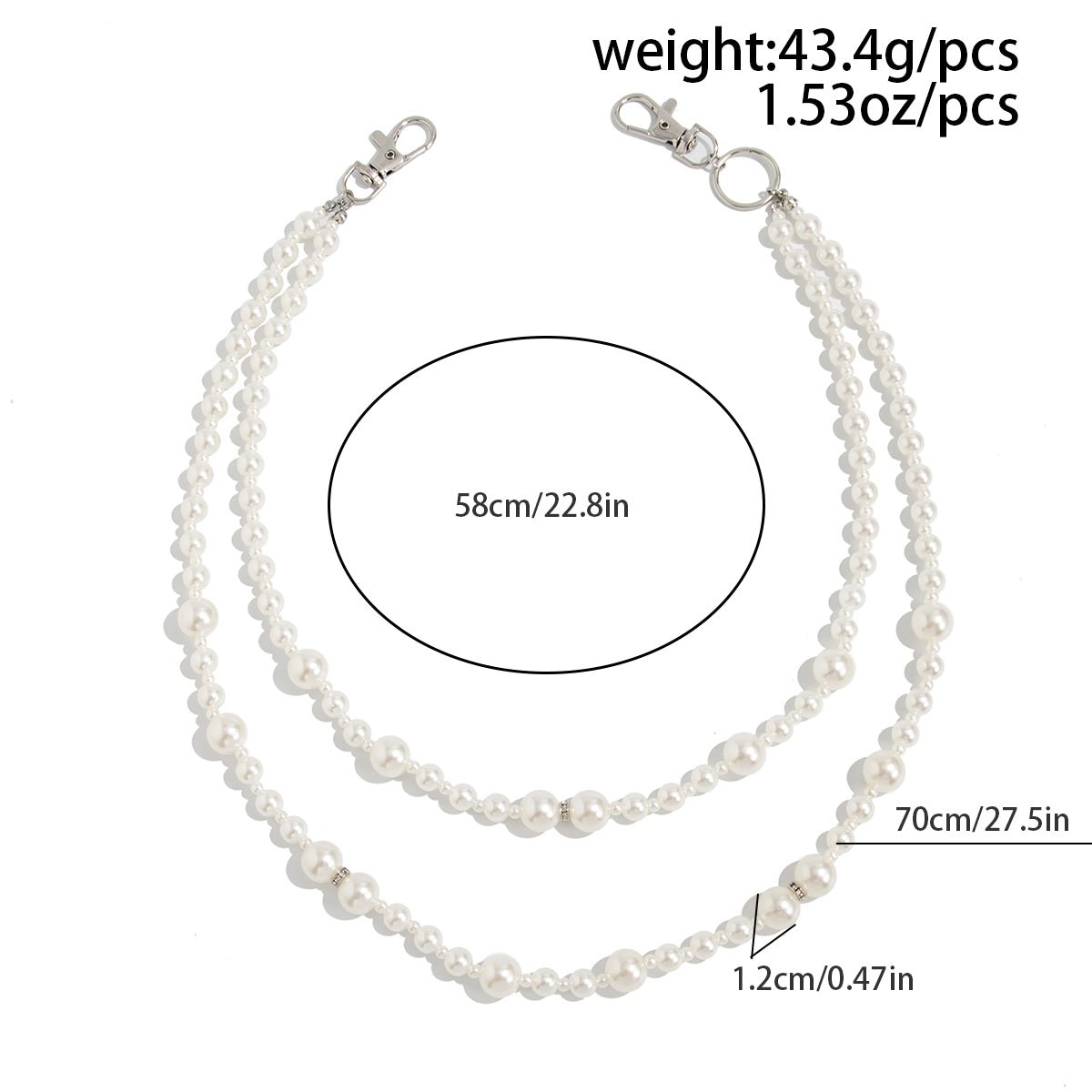 Baroque Layering Pearl Trouser Chain - ArtGalleryZen