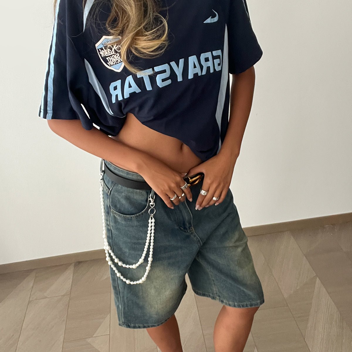 Baroque Layering Pearl Trouser Chain - ArtGalleryZen