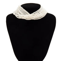 Thumbnail for Baroque Multi-Layered Pearl Chain Choker Necklace - ArtGalleryZen