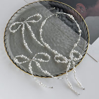 Thumbnail for Baroque Pearl Seed Beaded Bowknot Necklace Earrings Set - ArtGalleryZen