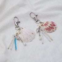 Thumbnail for Beach Style 2pcs Shell Charm Seed Bead Tassel Keychain Set - ArtGalleryZen