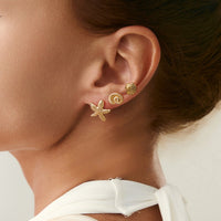 Thumbnail for Beach Style 3 Pairs Conch Shell Starfish Earrings Set - ArtGalleryZen