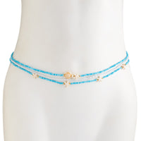 Thumbnail for Beach Style 3pcs Starfish Turtle Seed Beaded Waist Chain Set - ArtGalleryZen