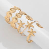 Thumbnail for Beach Style 5pcs Shell Starfish Bangle Bracelet Set - ArtGalleryZen