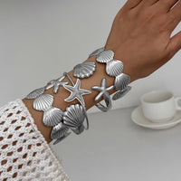 Thumbnail for Beach Style 5pcs Shell Starfish Bangle Bracelet Set - ArtGalleryZen