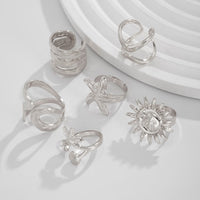 Thumbnail for Beach Style 6pcs Starfish Sun Ring Set - ArtGalleryZen