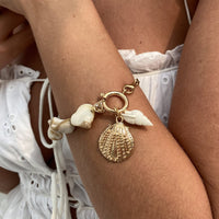 Thumbnail for Beach Style Conch Shell Flower Pendant Necklace Bracelet - ArtGalleryZen