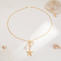Thumbnail for Beach Style Conch Shell Starfish Pendant Bikini Body Chain - ArtGalleryZen