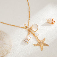 Thumbnail for Beach Style Conch Shell Starfish Pendant Bikini Body Chain - ArtGalleryZen