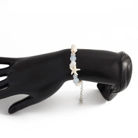 Thumbnail for Beach Style Conch Starfish Pearl Crystal Chain Bracelet - ArtGalleryZen