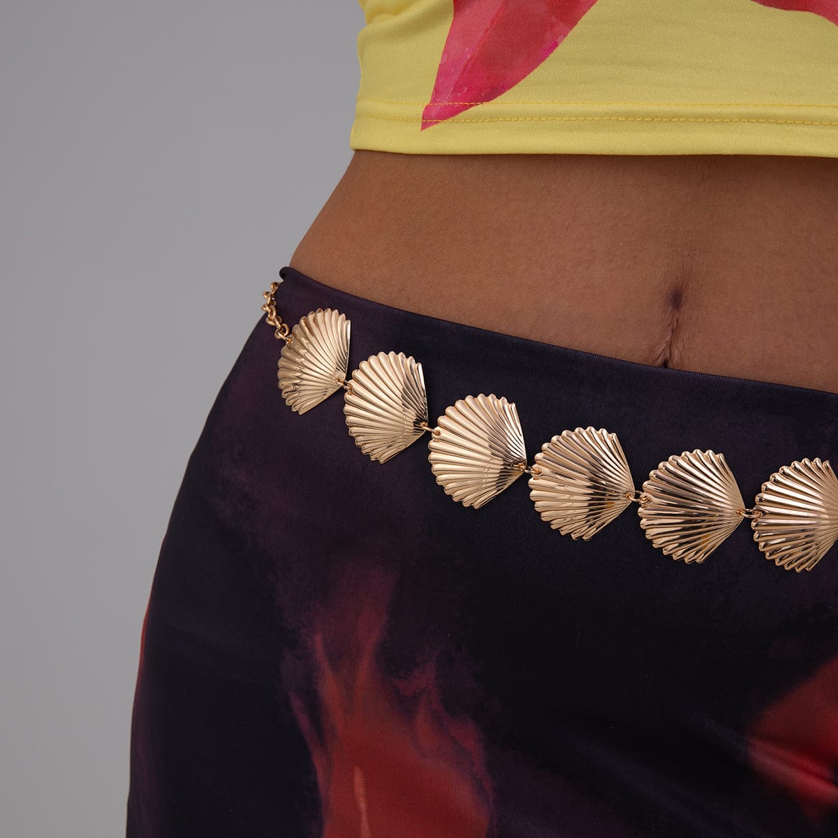 Beach Style Gold Silver Plated Shell Waist Chain - ArtGalleryZen