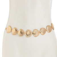 Thumbnail for Beach Style Gold Silver Plated Shell Waist Chain - ArtGalleryZen