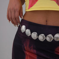 Thumbnail for Beach Style Gold Silver Plated Shell Waist Chain - ArtGalleryZen