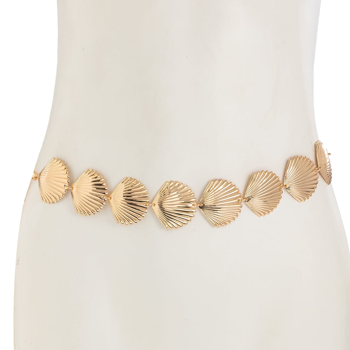 Beach Style Gold Silver Plated Shell Waist Chain