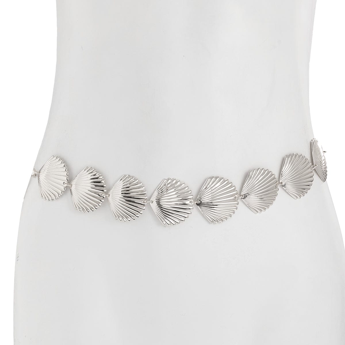 Beach Style Gold Silver Plated Shell Waist Chain