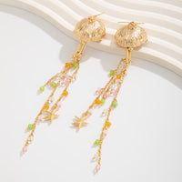 Thumbnail for Beach Style Jellyfish Crystal Tassel Earrings - ArtGalleryZen