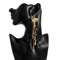 Thumbnail for Beach Style Jellyfish Crystal Tassel Earrings - ArtGalleryZen