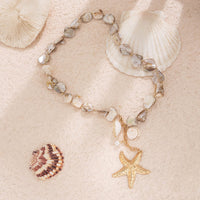 Thumbnail for Beach Style Starfish Pendant Conch Chain Y Necklace Bracelet