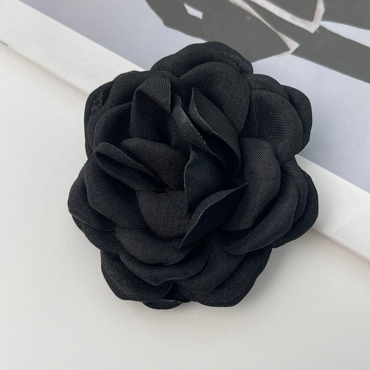 Black Rose Flower Trouser Pin - ArtGalleryZen