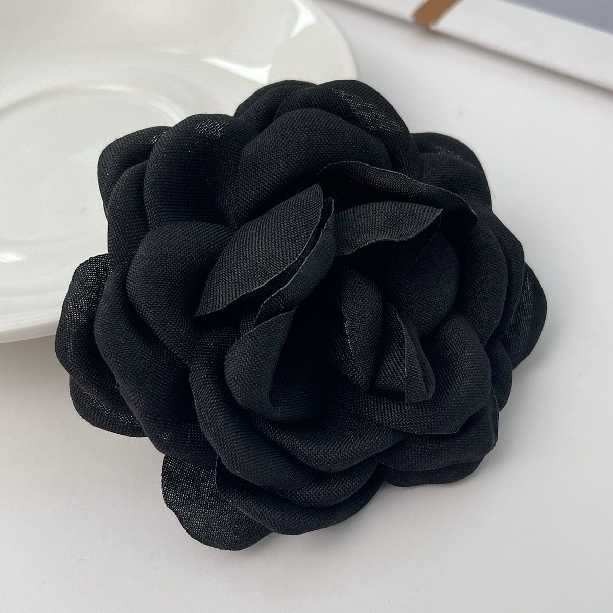 Black Rose Flower Trouser Pin - ArtGalleryZen