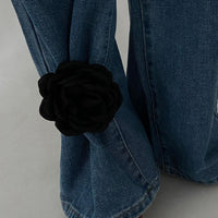 Thumbnail for Black Rose Flower Trouser Pin - ArtGalleryZen